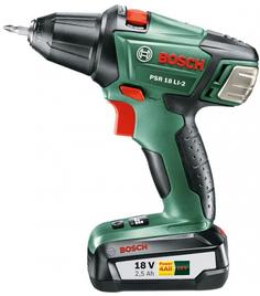 Дрель-шуруповерт Bosch PSR 18 LI-2 2.5Ah x2 Case