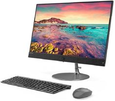 Моноблок LENOVO IdeaCentre 730S-24IKB, Intel Core i7 8550u, 8Гб, 16Гб Intel Optane, 2Тб, AMD Radeon 530 - 2048 Мб, Windows 10, темно-серый [f0dx001erk]