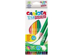 Карандаши цветные Carioca Tita Erasable 12 цветов 42897 / 262581