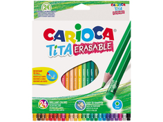 Карандаши цветные Carioca Tita Erasable 24 цветные 42938 / 262582