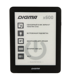 Электронная книга Digma X600 Black