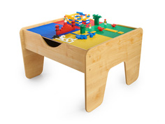 Игровой стол Sand Stol LEGO-стол + Двустороняя крышка - LEGO-полотно 50x50cm / Дорога ЛГ7