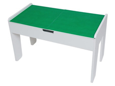 Игровой стол Sand Stol LEGO-стол МДФ + LEGO-полотно 40x80cm Green ЛГ2