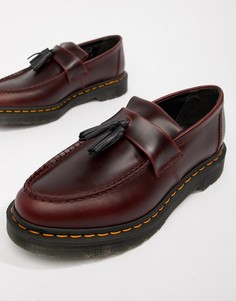 Dr Martens Adrian tassel loafers in deep red - Красный