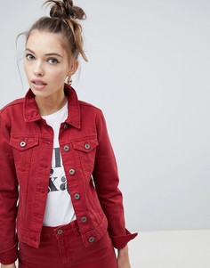 Приталенная джинсовая куртка Only - Красный