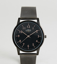 Часы с черным сетчатым браслетом Limit эксклюзивно для ASOS - 38 мм - Черный