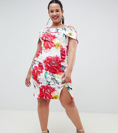 Платье-футляр с принтом Coast Plus - Белый