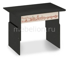 Стол письменный Тип 1 венге цаво/дуб молочный с рисунком Мебель Трия