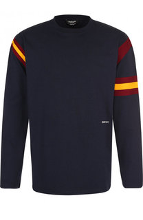 Хлопковый пуловер с логотипом бренда CALVIN KLEIN 205W39NYC