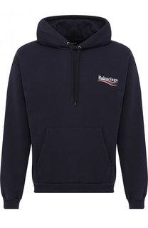 Хлопковое худи свободного кроя Balenciaga