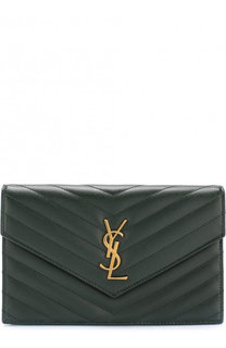 Сумка Monogram Envelope mini из стеганой кожи Saint Laurent