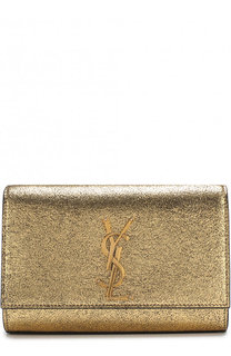 Сумка Monogram Kate small из металлизированной кожи Saint Laurent