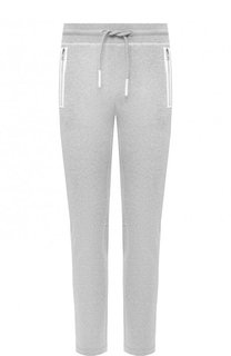 Хлопковые брюки прямого кроя Moncler