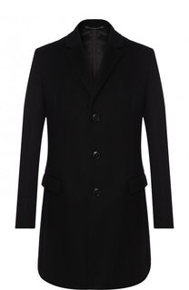 Однобортное пальто из смеси шерсти и кашемира HUGO
