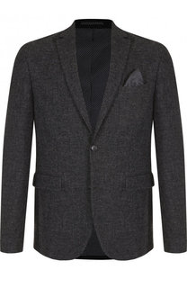 Однобортный пиджак из смеси шерсти и хлопка Sand