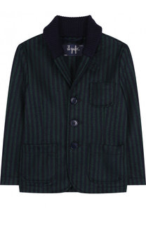 Шерстяной однобортный пиджак с шалевым воротником Il Gufo