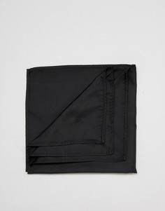 Черный платок для нагрудного кармана ASOS DESIGN - Черный