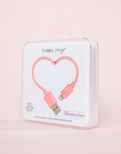 USB-кабель для зарядки Happy Plugs, 2 м - Розовый