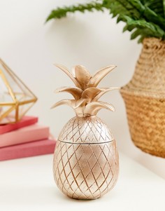 Горшочек в форме ананаса цвета розового золота Candlelight - Золотой
