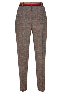 Серые брюки в клетку Laroom