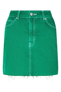 Зеленая джинсовая юбка Topshop