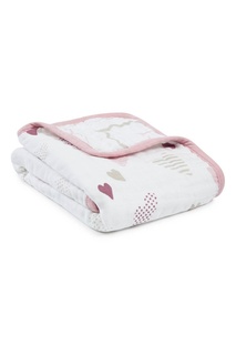 Детское одеяло из хлопка с сердцами Aden+Anais