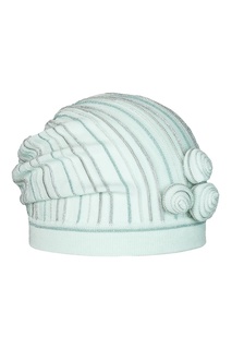 Шапка с отделкой мятого оттенка Jacote