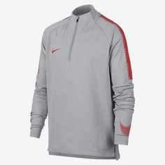 Игровая футболка с длинным рукавом для мальчиков школьного возраста Nike Dri-FIT Squad Drill