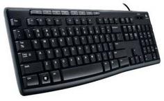 Клавиатура Logitech Keyboard K200 Media (черный)