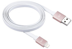 Кабель Just Mobile AluCable Flat USB-Lightning (розовое золото)