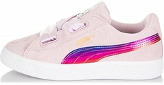 Кеды для девочек Puma Minions Suede Heart Fluffy Ps, размер 29