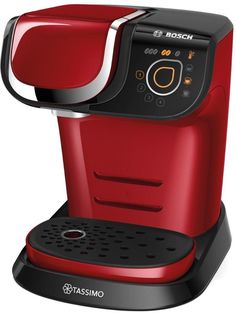 Капсульная кофеварка BOSCH Tassimo TAS6003, 1500Вт, цвет: красный
