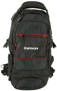 Рюкзак Wenger 1200D PU черный/красный 13022215 26x5x47см 22л. 1.12кг.