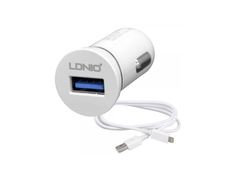 Зарядное устройство LDNIO USB + microUSB DL-C12 2.1A White