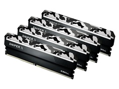 Модуль памяти G.Skill Sniper X DDR4 DIMM 2400MHz PC4-19200 CL17 - 32Gb KIT (4x8Gb) F4-2400C17Q-32GSXW