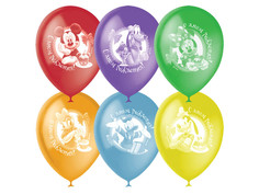 Набор воздушных шаров ПОИСК Disney С Днем Рождения 30cm 50шт 4690296041243/2035