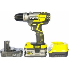 Бесщеточная ударная дрель-шуруповерт ryobi r18pdbl-252s 5133003614