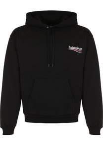 Хлопковое худи свободного кроя Balenciaga