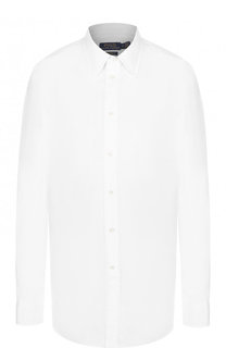 Однотонная хлопковая блуза Polo Ralph Lauren