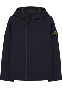 Ветровка на молнии с капюшоном Stone Island