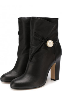 Кожаные ботильоны Bethanie 100 на устойчивом каблуке Jimmy Choo