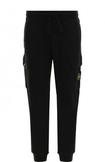 Хлопковые джоггеры с карманами Stone Island