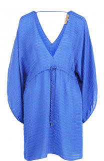 Туника с V-образным вырезом и эластичным поясом Lazul