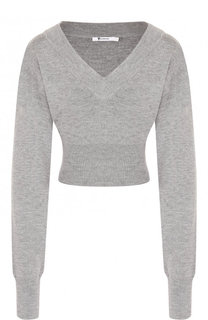Шерстяной пуловер с V-образным вырезом T by Alexander Wang