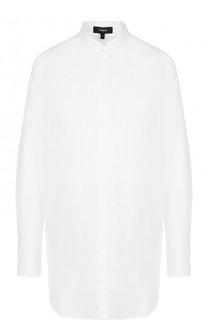 Удлиненная хлопковая блуза Theory