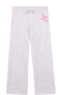 Хлопковые брюки свободного кроя Juicy Couture
