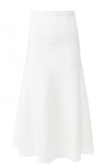 Однотонная юбка-миди из шерсти Stella McCartney