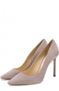 Замшевые туфли Romy 100 на шпильке Jimmy Choo