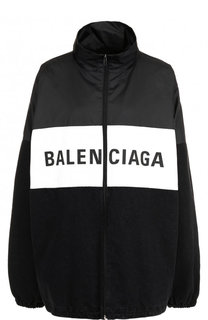 Куртка с логотипом бренда и воротником-стойкой Balenciaga