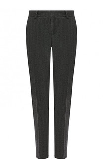 Укороченные шерстяные брюки Saint Laurent